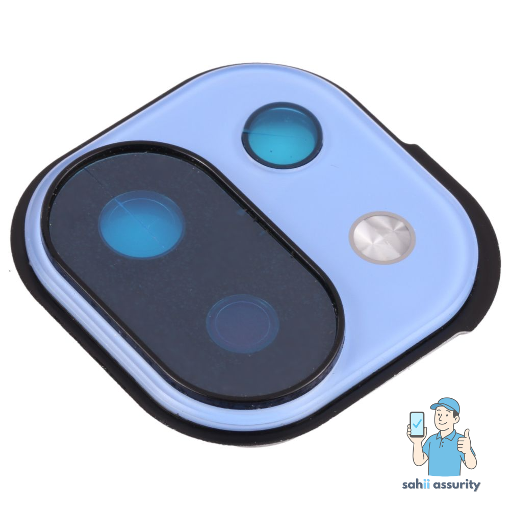 Camera Lens Glass with Frame for Xiaomi Mi 11 Lite Blue thumbnail